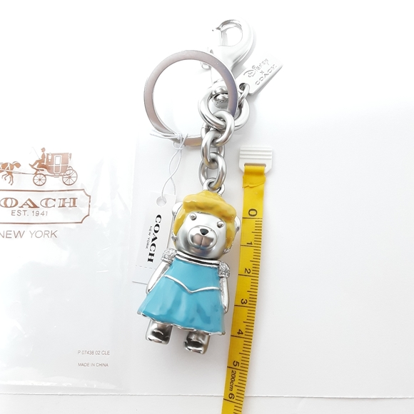 Disney X Coach Cinderella Bear Bag Charm - Picture 7 of 7